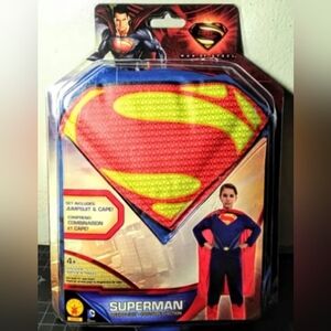 Superman Kids Costume with Cape - Red and Yellow